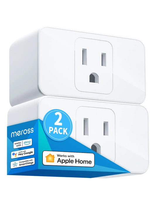 Smart Plug Mini, 15A & Reliable Wifi, Support Apple Homekit, Siri, Alexa, Echo, Google Home, Nest Hub and Smartthings, App Control, Timer, No Hub Needed, 2 Pack