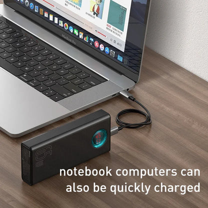 Power Bank 30000Mah 65W PD3.0 Quick Charging 3.0 FCP SCP Portable External for Iphone 14 12 13 Laptop Tablet Power Bank