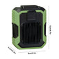 Waist Clip Fan Portable Mini Hanging Neck Fan USB Rechargeable Fan Small Outdoor Camping Waist Fan with Power Bank LED Light