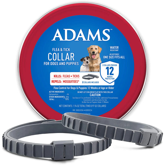Flea & Tick Collar for Dogs and Puppies, 2 Pack, Value Pack