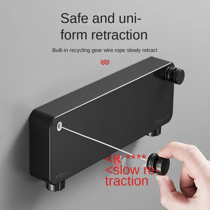 Invisible Clothesline Punch-Free Retractable Clothes Hanger Wire Indoor Air Clothes Shrink Clotheslinebalcony Clothes Fantastic