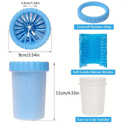 Portable Pet Foot Washer - 1Pc Dog Foot Cleaning Cup for Mud Removal, Easy & Efficient Pet Paw Cleaning Tool, Portable Design Fo