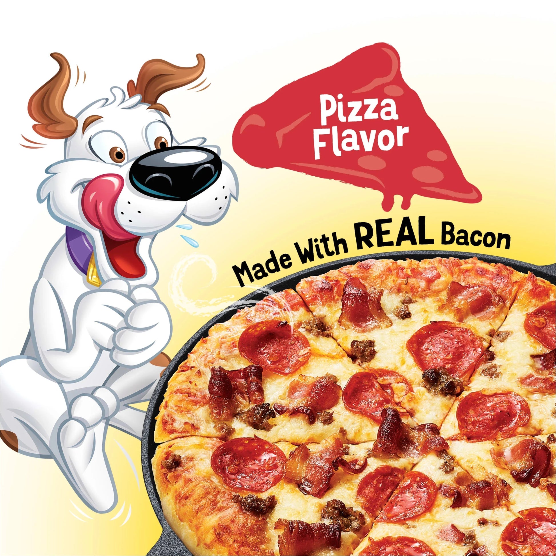 Purina  Strips Dog Treats with Real Bacon & Pizza Flavors Tender Chews, 40 Oz Pouch