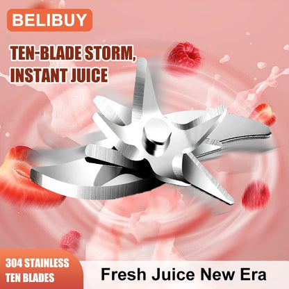 530ML Electric Juicer Portable Smoothie Blender USB Rechargeable Multifunction Fruit Mixer Machine Mini Juicer Maker Blender Cup