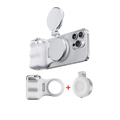 Magnetic Phone Camera Shoot Hand Grip Phone Holder Shooting Aid Remote Control Handle for Iphone HUAWEI SAMSUNG Phone