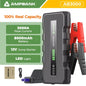 AB3000 12V Car Jump Starter Battery Charger Power Bank Portable 3000A Auto Booster Pack