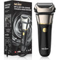 Electric Razor for Men Foil Shaver with 3-Blade Edge Shaving Area, 7500 RPM High Speed Motor Digital Power Display Mens El