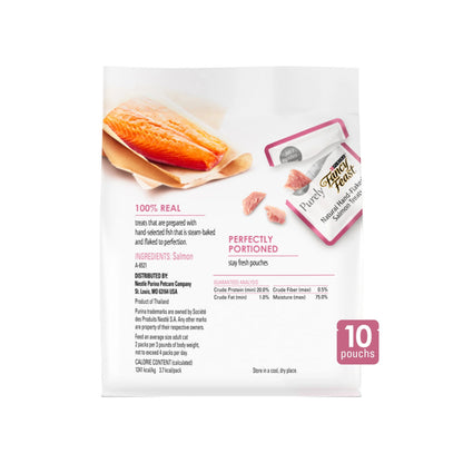 Purina  Purely, Lickable Wet Cat Treats, Salmon, (5) 10 Ct Pouches