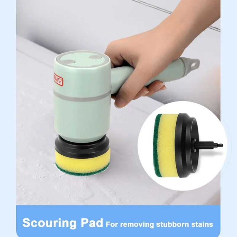 Dishwashing Brush Electric Cleaning Brush Automatic Wireless USB Rechargeable Professional Kitchen Bathtub Tile Cleaning Brushes
