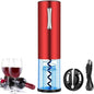 Electric Wine Bottle Opener Set Cordless Rechargeable Automatic Electric Corkscrew Wine Opener with USB Charging for Wine Lovers