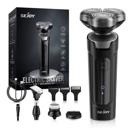 3 in 1 Multifunction Mens Electric Shaver Powerful Beard Nose Hair Trimmer Shaving Machine Electric Razor Waterproof