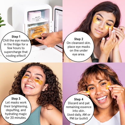 Under Eye Mask - Dark Circles, Puffiness, Wrinkles - Vegan Eye Patches(48 Pairs)