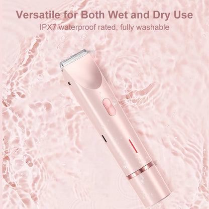 Electric Razor Woman Shaver Dual Head Electric Hair Clipper Women Mustache Epilator Leg Bikini Body Hair Trimmer for Pubic Legs
