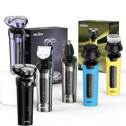 3 in 1 Multifunction Mens Electric Shaver Powerful Beard Nose Hair Trimmer Shaving Machine Electric Razor Waterproof