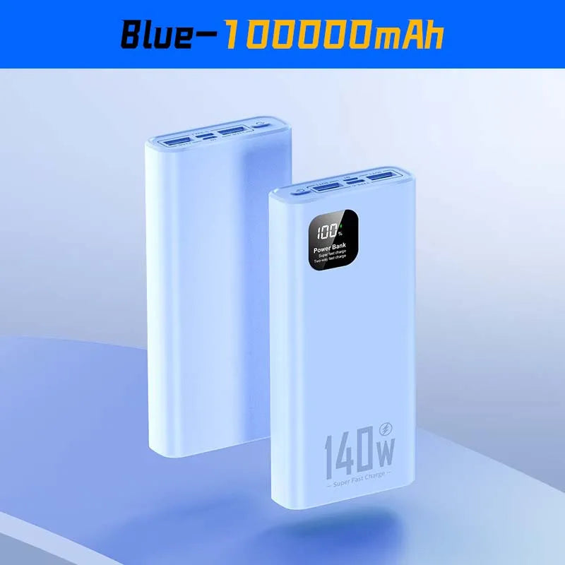 Xiaomi 140W 100000Mah High Capacity Power Bank Super Fast Charging Power Bank Portable Battery Charger for Iphone Samsung Huawei