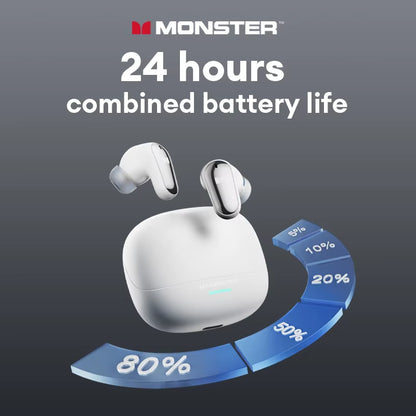 MQT52 Wireless Bluetooth 5.4 Earphones Long Battery Life Gaming Headphones Dual Mode HIFI Stereo Sound Headset with Mic