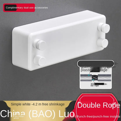 Invisible Clothesline Punch-Free Retractable Clothes Hanger Wire Indoor Air Clothes Shrink Clotheslinebalcony Clothes Fantastic