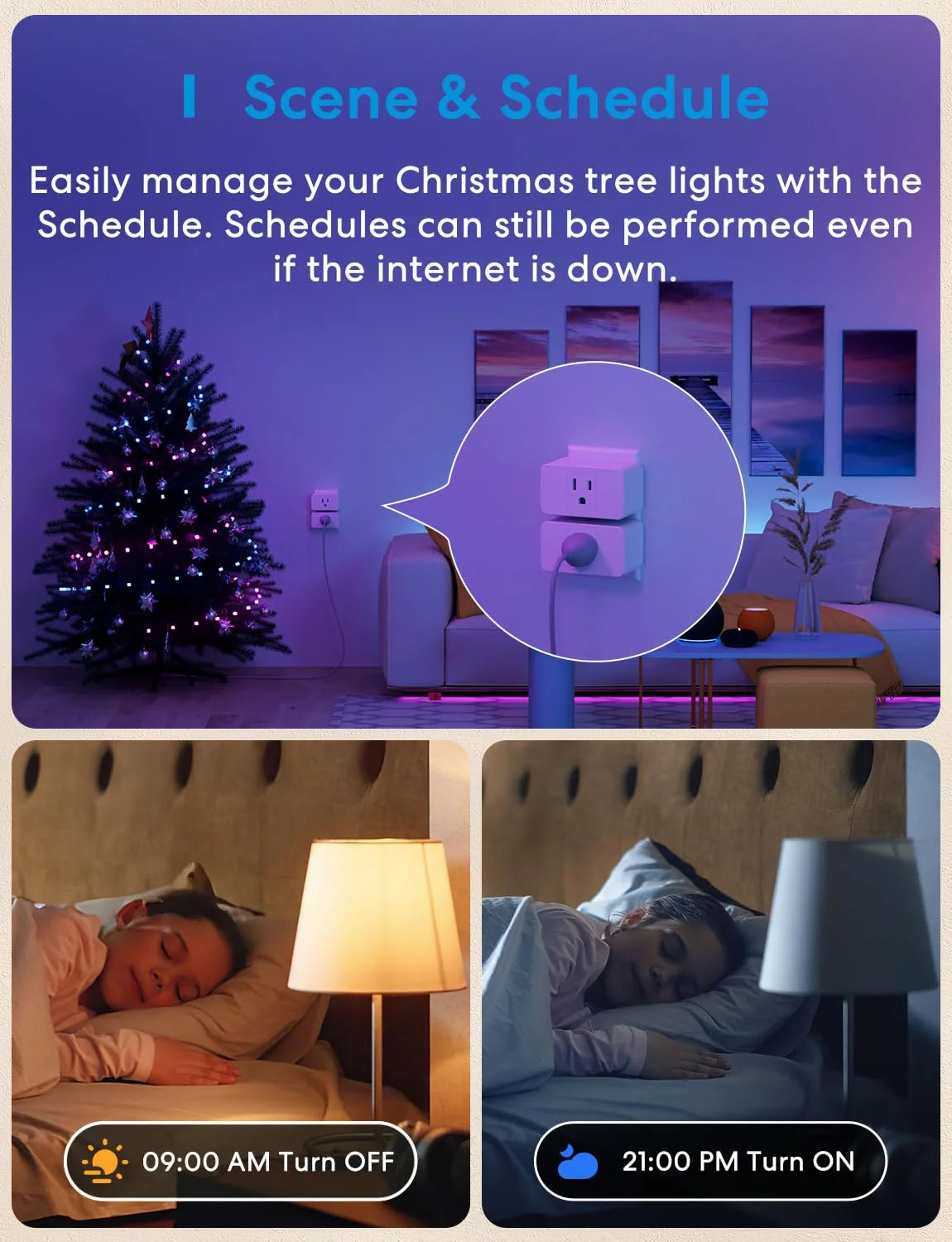 Smart Plug Mini, 15A & Reliable Wifi, Support Apple Homekit, Siri, Alexa, Echo, Google Home, Nest Hub and Smartthings, App Control, Timer, No Hub Needed, 2 Pack