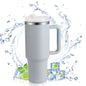 40 Oz Tumbler with Handle and Straw, Travel Mug for Car, 2-In-1 Lid Stainless Steel Tumblers