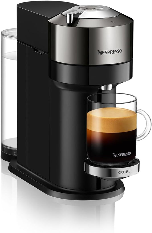Vertuo Next Deluxe Coffee and Espresso Machine by De'Longhi, Chrome