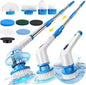 BRIEFNESS Cordless Electric Cleaning Brush 10-In-1 Multifunctional Spin Scrubber Kitchen Bathroom Cleaning Brush Rotary Cleaners
