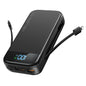 Portable Charger 32000Mah, QC 3.0 PD20W Smart LED Display Fast Charging Built in 2 Cables Power Bank