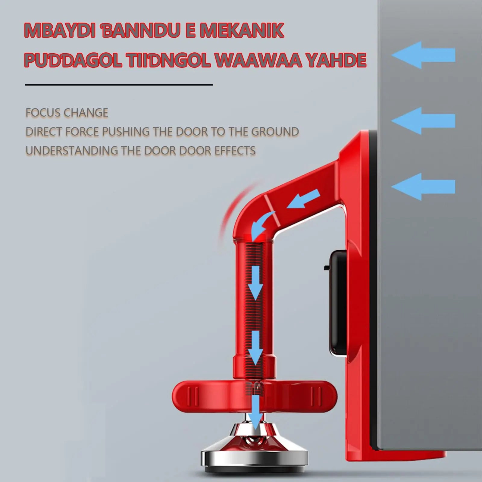 Portable Alarm Door Stopper Portable Door Lock Travel anti Theft Door Blocker Door Stoppers Security Alarm Wedge No Drill Safety